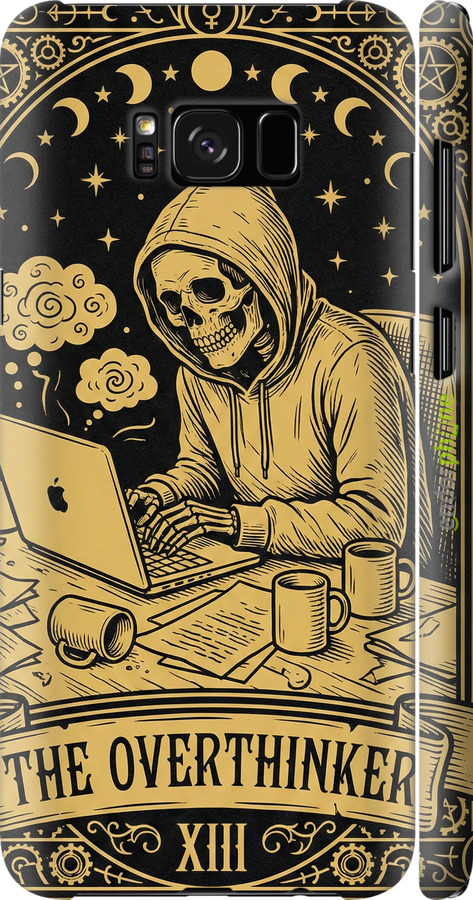 3D пластиковый глянцевый чехол The Overthinker для Samsung Galaxy S8 Plus - 6774c-817 изображение 