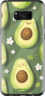 Силиконовый чехол Авокадо для Samsung Galaxy S8 Plus - 6380u-817 изображение 