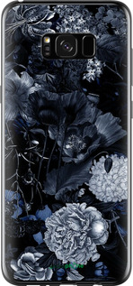 2D пластиковый чехол Абстрактный цветочный рисунок в синих тонах для Samsung Galaxy S8 Plus - 6539t-817 изображение 