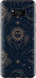2D пластиковый чехол Celestial Harmony: Sun & Moon Gold Mystic Pattern для Samsung Galaxy S8 Plus - 6778t-817 изображение 