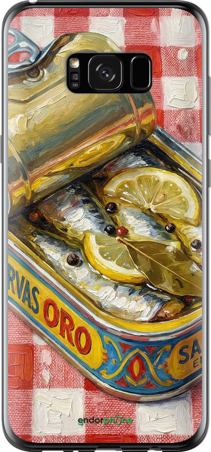 2D пластиковий чехол Vintage Sardine Tin Phone для Samsung Galaxy S8 Plus - 6772t-817 изображение 