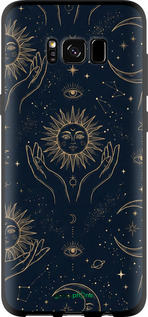 TPU чехол Celestial Harmony: Sun & Moon Gold Mystic Pattern для Samsung Galaxy S8 - 6778b-829 изображение 