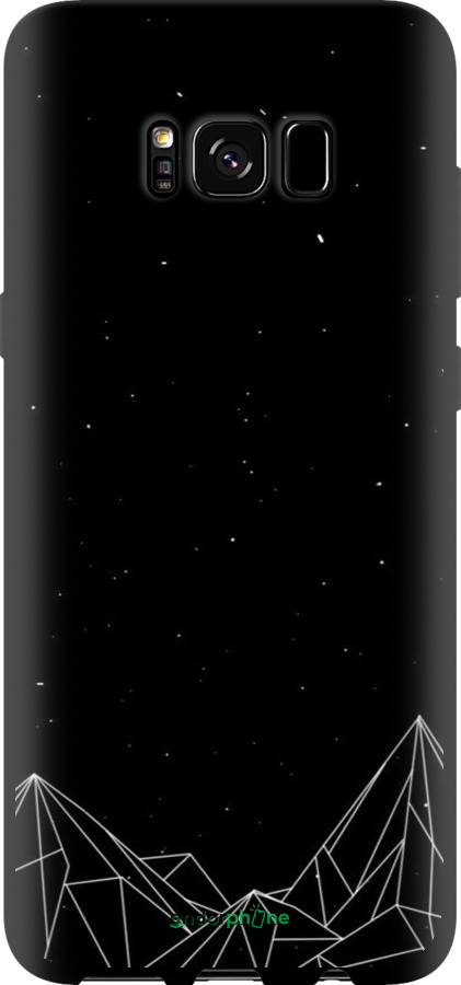 TPU чехол Чорно білі абстрактні гори для Samsung Galaxy S8 - 6437b-829 изображение 