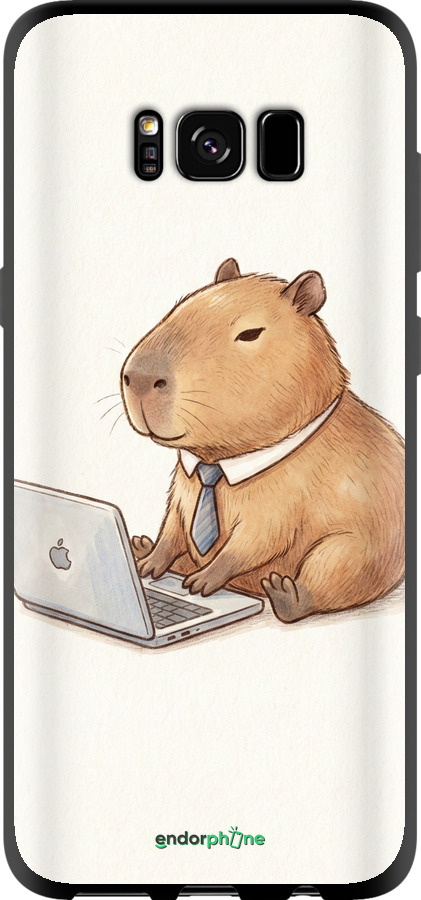 TPU чехол Funny Capybara CEO Working для Samsung Galaxy S8 - 6777b-829 изображение 