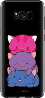 2D пластиковый чехол Милые кошки для Samsung Galaxy S8 - 6518t-829 изображение 
