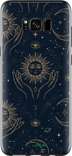 Силіконовий чехол Celestial Harmony: Sun & Moon Gold Mystic Pattern для Samsung Galaxy S8 - 6778u-829 изображение 