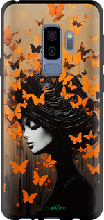TPU чехол Чехол для телефона Девушка с оранжевыми бабочками для Samsung Galaxy S9 Plus - 5940b-1365 изображение 