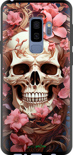 TPU чехол Череп у рожевих квітах для Samsung Galaxy S9 Plus - 5965b-1365 изображение 