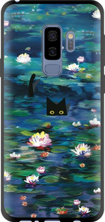 TPU чехол із зображенням водяних лілій та кішок для Samsung Galaxy S9 Plus - 6257b-1365 изображение 