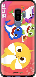 TPU чехол Бейби Шаркс для Samsung Galaxy S9 Plus - 6305b-1365 изображение 