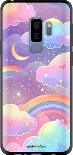 TPU чехол Облака и радуга для Samsung Galaxy S9 Plus - 6312b-1365 изображение 