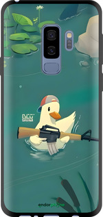 TPU чехол Уточка с автоматом для Samsung Galaxy S9 Plus - 6356b-1365 изображение 