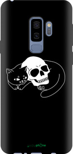 TPU чехол С изображением кота и черепа для Samsung Galaxy S9 Plus - 6491b-1365 изображение 