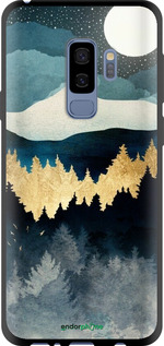 TPU чехол Нічний краєвид з лісом та горами для Samsung Galaxy S9 Plus - 6493b-1365 изображение 