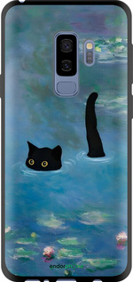 TPU чехол С изображением кота и водяной лилии Monet для Samsung Galaxy S9 Plus - 6519b-1365 изображение 