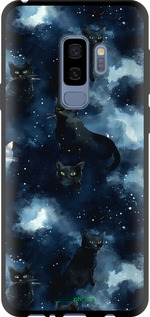 TPU чехол Изображение Кошек с тёмной акварелью для Samsung Galaxy S9 Plus - 6521b-1365 изображение 