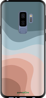 TPU чехол З синіми та рожевими хвилями в стилі ретро для Samsung Galaxy S9 Plus - 6532b-1365 изображение 