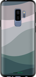 TPU чехол С фиолетовым и бирюзовым ретро-стилем и волнами для Samsung Galaxy S9 Plus - 6533b-1365 изображение 