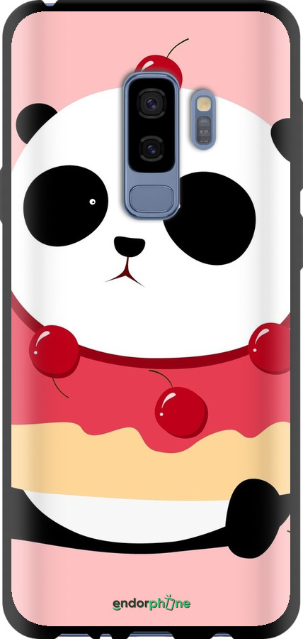 TPU чехол Панда з пончиком для Samsung Galaxy S9 Plus - 3991b-1365 изображение 