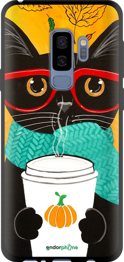 TPU чехол Осенний кот для Samsung Galaxy S9 Plus - 4026b-1365 изображение 