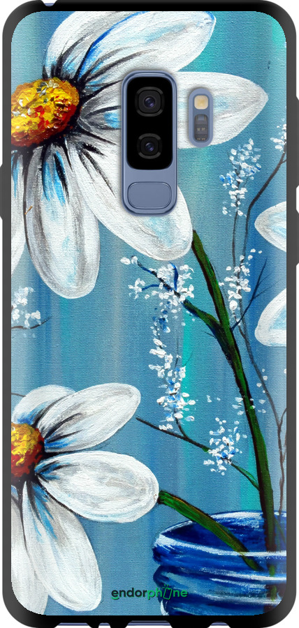 TPU чехол Красиві арт-ромашки для Samsung Galaxy S9 Plus - 4031b-1365 изображение 