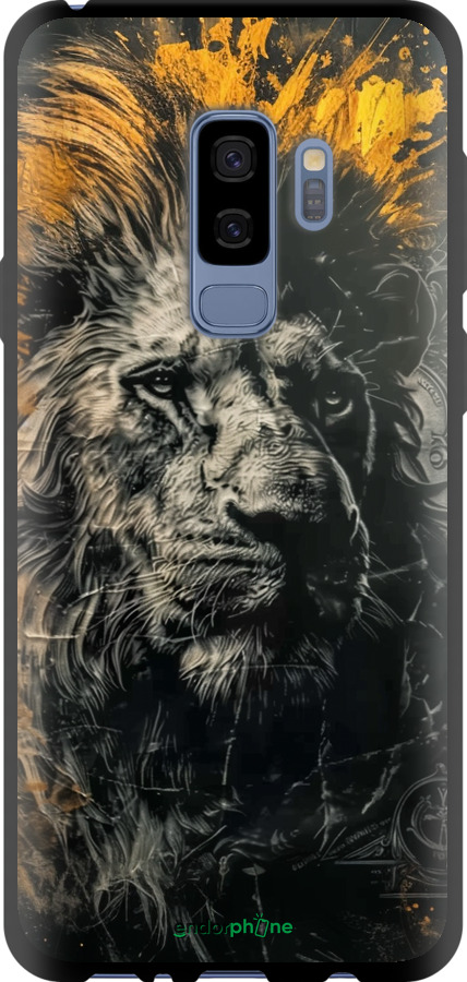 TPU чехол Лев в золотых красках для Samsung Galaxy S9 Plus - 6155b-1365 изображение 