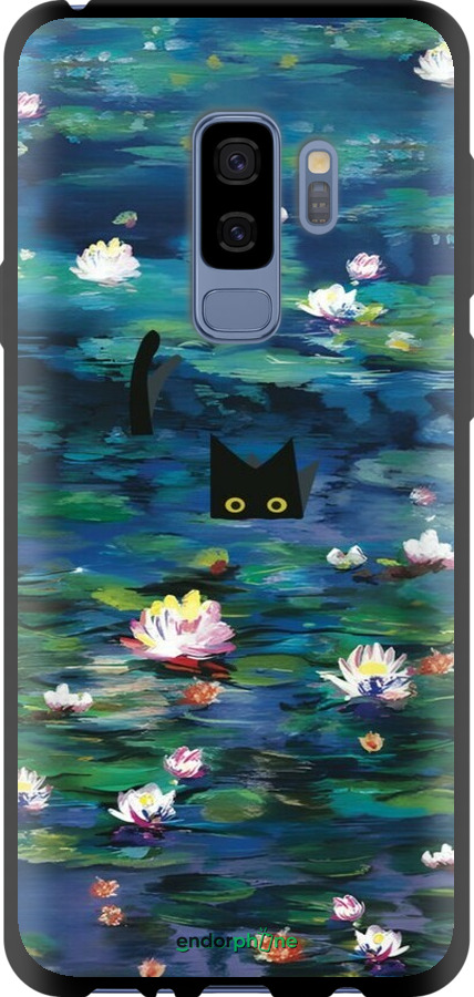 TPU чехол із зображенням водяних лілій та кішок для Samsung Galaxy S9 Plus - 6257b-1365 изображение 