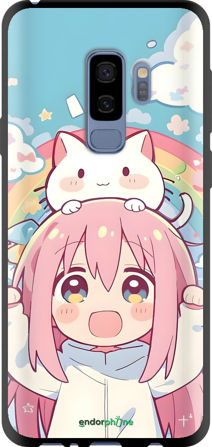 TPU чехол Девочка аниме радуга для Samsung Galaxy S9 Plus - 6304b-1365 изображение 