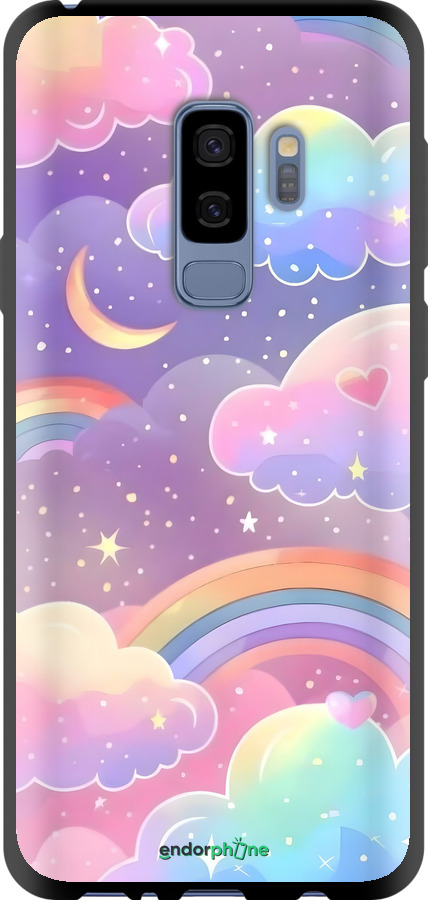 TPU чехол Облака и радуга для Samsung Galaxy S9 Plus - 6312b-1365 изображение 