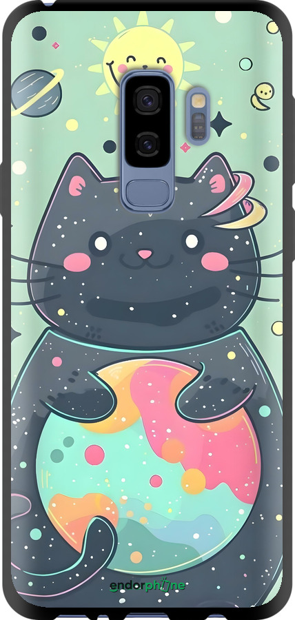 TPU чехол Милый котик для Samsung Galaxy S9 Plus - 6364b-1365 изображение 