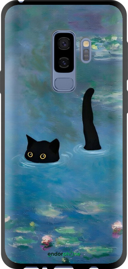 TPU чехол С изображением кота и водяной лилии Monet для Samsung Galaxy S9 Plus - 6519b-1365 изображение 
