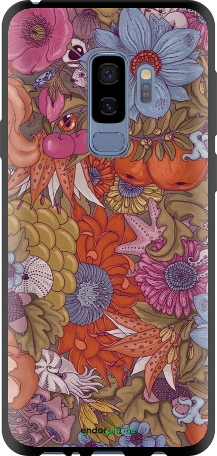 TPU чехол Абстрактные цветы для Samsung Galaxy S9 Plus - 6526b-1365 изображение 