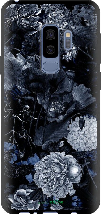 TPU чехол Анотація квітковий малюнок в синіх тонах. для Samsung Galaxy S9 Plus - 6539b-1365 изображение 