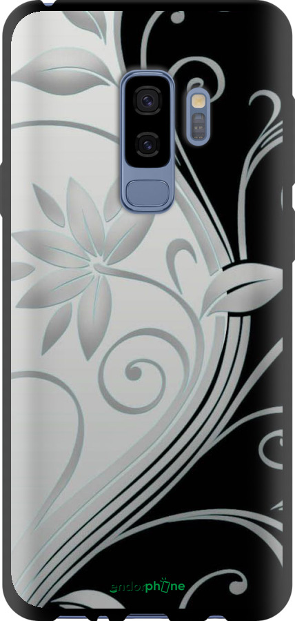 TPU чехол Квіти на чорно-білому фоні для Samsung Galaxy S9 Plus - 840b-1365 изображение 