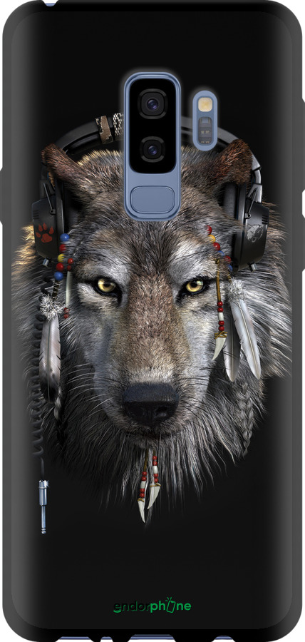 TPU чехол Вовк-меломан для Samsung Galaxy S9 Plus - 875b-1365 изображение 