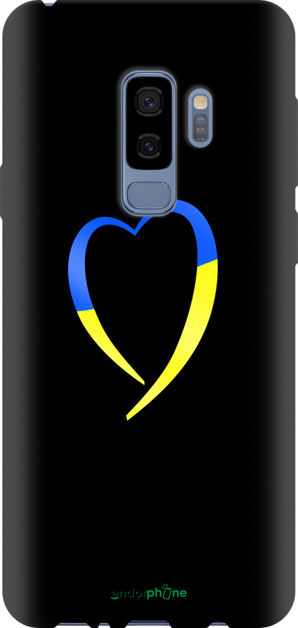 TPU чехол Жовто-блакитне серце для Samsung Galaxy S9 Plus - 885b-1365 изображение 