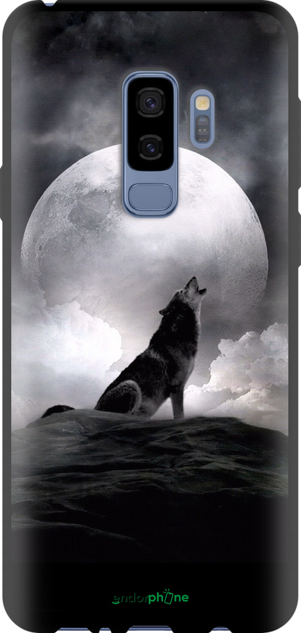 TPU чехол Вовк, що виє для Samsung Galaxy S9 Plus - 934b-1365 изображение 