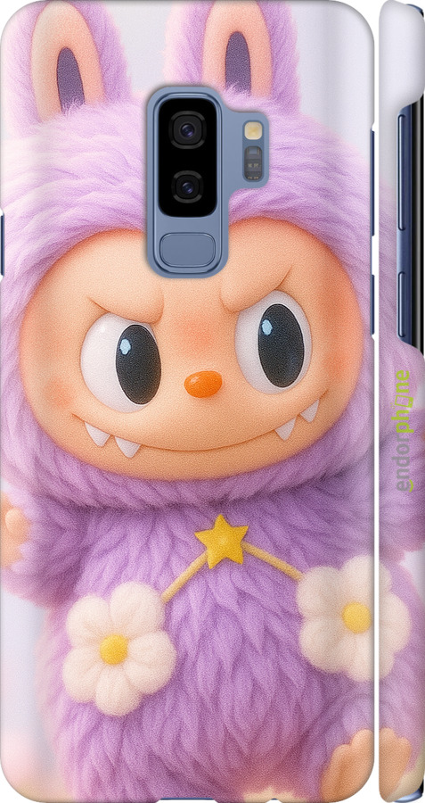 3D пластиковий матовий чехол Лабубу для Samsung Galaxy S9 Plus - 6708m-1365 изображение 