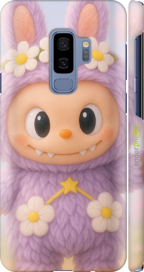 3D пластиковий матовий чехол Лабубу 1 для Samsung Galaxy S9 Plus - 6709m-1365 изображение 