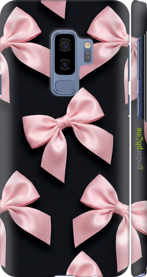 3D пластиковый глянцевый чехол Coquette Ribbons Dark Coquette для Samsung Galaxy S9 Plus - 6767c-1365 изображение 