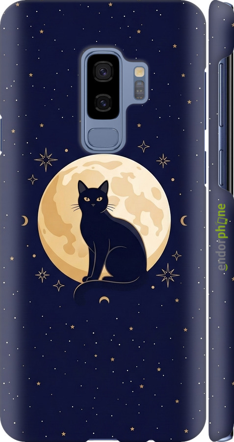 3D пластиковый глянцевый чехол Cute Cat Celestial/Witchy для Samsung Galaxy S9 Plus - 6787c-1365 изображение 