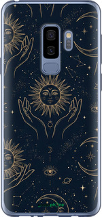 Силиконовый чехол Celestial Harmony: Sun & Moon Gold Mystic Pattern для Samsung Galaxy S9 Plus - 6778u-1365 изображение 