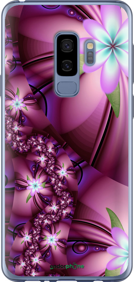 

2D пластиковий чохол "Квіткова мозаїка" для Samsung Galaxy S9 Plus, Рожевий