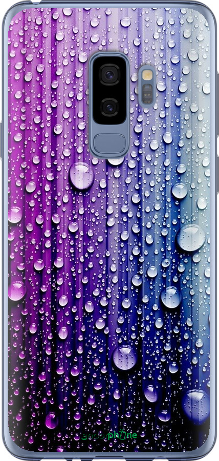 

Силіконовий чохол "Краплини води" для Samsung Galaxy S9 Plus, Синій
