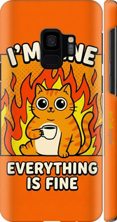 3D пластиковый глянцевый чехол 'Funny Cat' для Samsung Galaxy S9 изображение 3