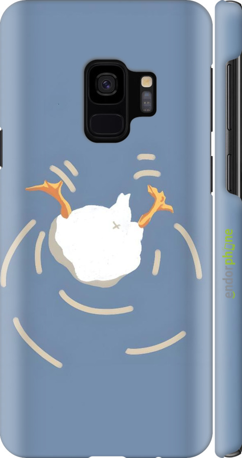 3D пластиковый глянцевый чехол Гусь ныряет для Samsung Galaxy S9 - 6275c-1355 изображение 