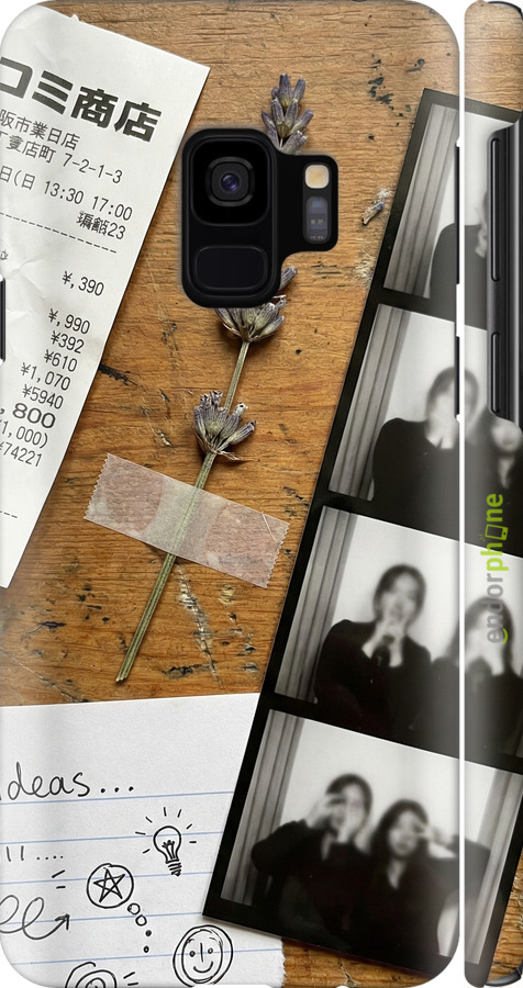 3D пластиковый глянцевый чехол Aesthetic Scrapbook Collage для Samsung Galaxy S9 - 6773c-1355 изображение 