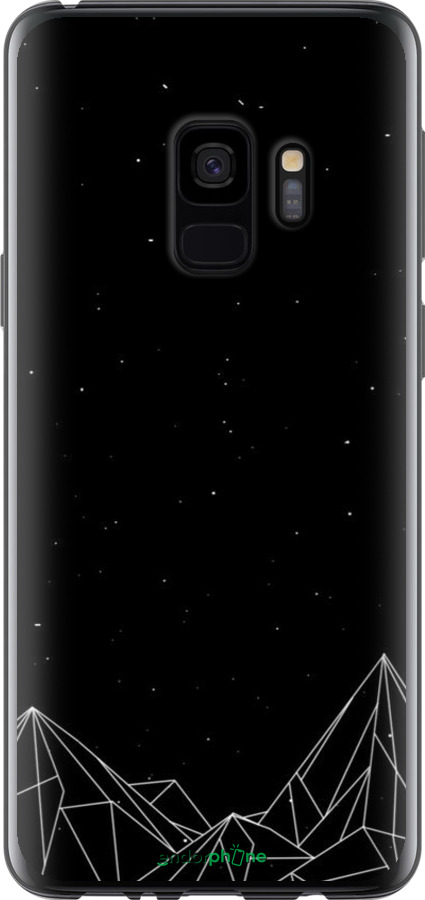 Силіконовий чехол Чорно білі абстрактні гори для Samsung Galaxy S9 - 6437u-1355 изображение 