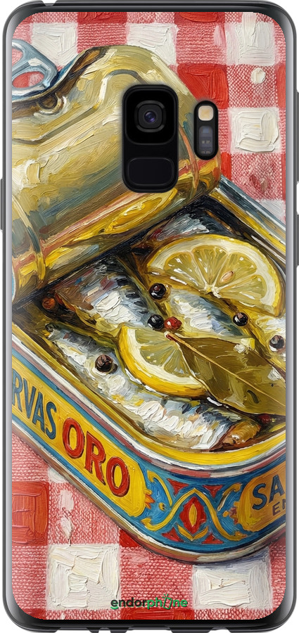 Силіконовий чехол Vintage Sardine Tin Phone для Samsung Galaxy S9 - 6772u-1355 изображение 
