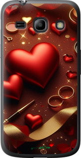 Силіконовий чехол Сердечки v3 для Samsung Galaxy Core Plus G3500 - 5833u-359 изображение 
